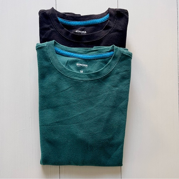 SONOMA Goods For Life | Boys Medium Thermal Long Sleeve Shirts in Green & Black - Picture 7 of 7
